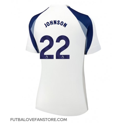 Tottenham Hotspur Brennan Johnson #22 Domáci Ženy futbalový dres 2025-26 Krátky Rukáv Tottenham Hotspur Brennan Johnson #22 Domáci Ženy futbalový dres 2025-26 Krátky Rukáv